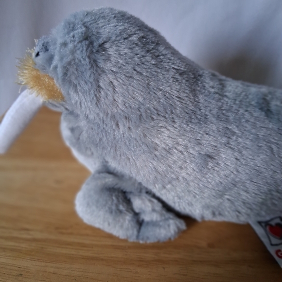 Gray Plush Walrus Toy - Picture 8 of 9